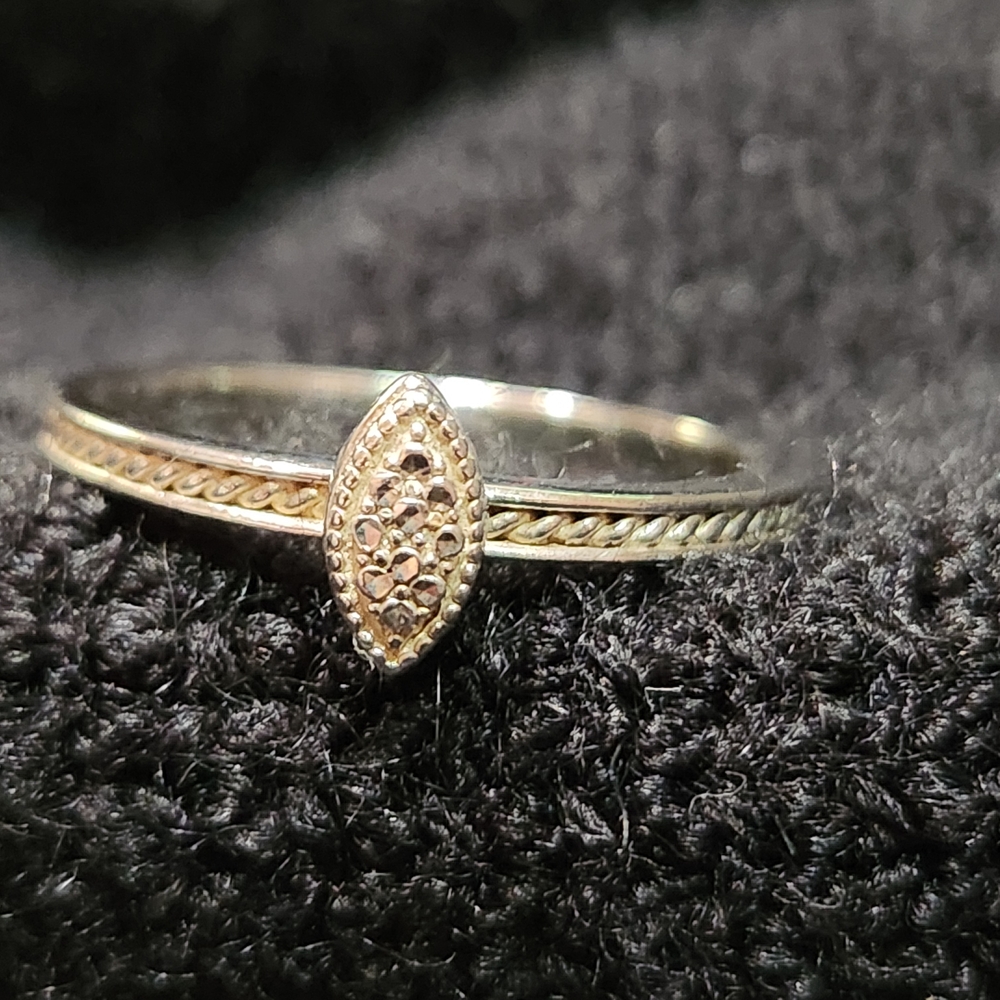 Elegant Gold and Silver Women's Ring